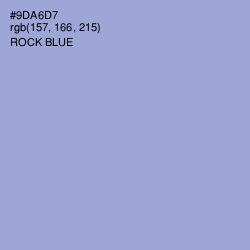 #9DA6D7 - Rock Blue Color Image